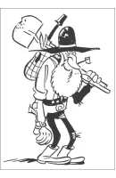 Lucky Luke kleurplaat 26